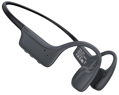DEKKRYNFV Cuffie a conduzione ossea IPX8 per nuoto, corsa, ciclismo, 32 GB, memoria stabile, compatibile con Bluetooth 5.0, per attività all'aperto, conduzione ossea