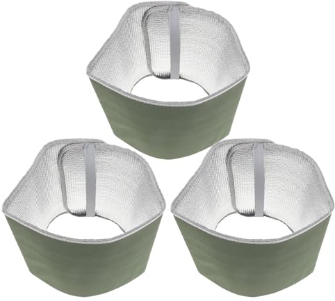 OFFSCH Set 3 Coprivasi Termici in Alluminio per Piante da Esterno, Copertura Isolante Antigelo per Vasi Fino a 25 Cm, Protezione Invernale per Balconi e Spazi Verdi, Riutilizzabile