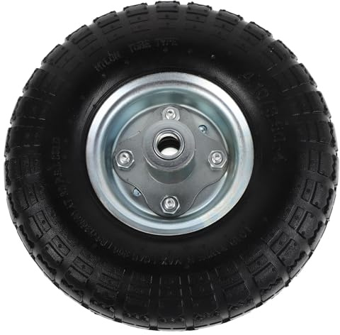 Toddmomy Ruota per Carriola in Gomma Nera Resistente All'abrasione Installazione Rapida e Facile per Tosaerba e Carrelli da Giardino
