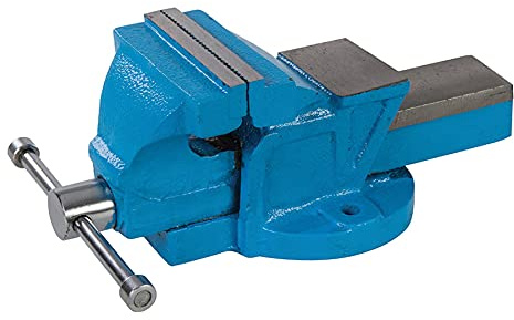 Dapetz ® Engineers Workshop Vice Steel Bench Table Workshop Bench Vice Clamp 4 inches 360° Swivel Industrial Vice Jaw Opening 100 mm Powder-Coated Finish 5KG