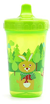 KERDEJAR Bicchiere da Bere, New Fox Bunny Bambini Baby Infantile Coppa a Prova di perdite Bicchiere da Allenamento 300ml Verde