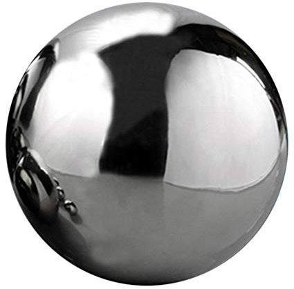 YIWOYI Boule de visualisation en acier inoxydable 304 - Boule en acier brillant - Décoration de jardin - 200 mm