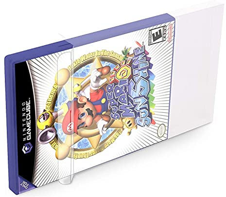 Link-e : 10 X Transparente Schutzhulle fur die Spielebox Kompatibel mit der Nintendo Gamecube, Wii, Wii-U, Sony Playstation 2 - PS2 und Microsoft Xbox, Xbox 360 Konsole