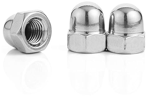 M24 (24mm) Kuppelkopf Sechskantmutter Rostfreier Stahl Hexagon Eichel Runde Kappe Nussabdeckung für Schrauben Bolzen (3 Stück)