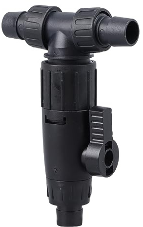 Qcwwy Aquarium-Wasserwechselventil, 3-Wege-Wasserdurchflussregelventil, Aquarium-Wasserhahn-Düsenanschlüsse für 12/16-mm-Schlauch, Tragbar und Langlebig