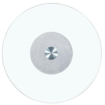 EMENAR 50cm 80cm 100cm Drehteller Aus Gehärtetem Glas Für Die Küche Lazy Susan, Großes Drehbares Lazy Susan-Tablett Aus Rundem Drehglas, Esstisch-Servierplatte (Size : 50cm/20in)