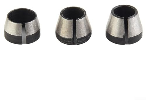 Actualiza tu de portabrocas, máquinas de corte y grabado, material de acero al carbono de alta resistencia, diámetro del agujero de 6 mm, 6 35 mm, 8 mm, paquete de 3 portabrocas de pinza