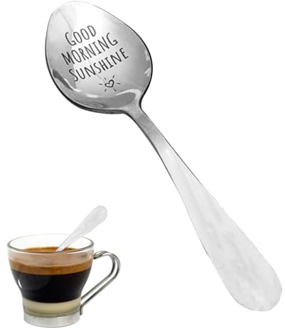 Ice Cream Spoons, Unique Funny Gifts Spoons for Christmas, Engraved Spoons for Coffee Tea Lover, Funny Christmas Birthday Friendship Day Gift Cenmoo