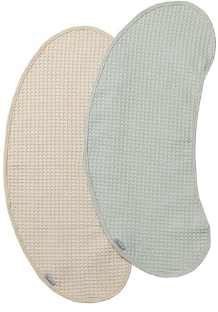Sterntaler 2in1 Lätzchen und Spucktuch 2er Set aus Waffelpique, uni, zur Serie Edda Lou, für Jungen und Mädchen