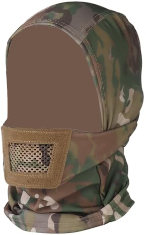Vollmaske Balaclava, Taktische Maske mit Kopfhaube, Kombinierbar mit Helm/Airsoft Maske