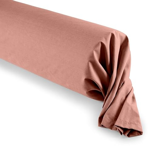 Taie de traversin Prémium 45 x 185 cm (Vieux Rose, Taie de traversin 45 x 185 cm)