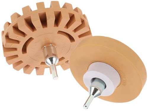 GLEAVI 2 Stücke Auto Reifen Aufkleber Radiergummi Räder Aufkleber Entferner Radiergummi Rad Für Bohrer Durch Klebstoff Entferner Rad