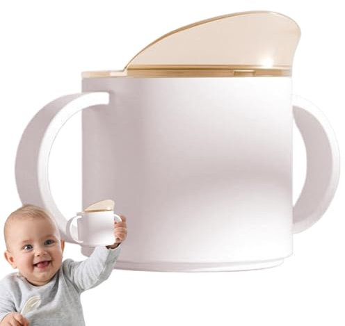 Babybecher, Schnabelbecher mit Griffen | Trainingsbecher für Kinder mit schrägem Ausgießer 150 ml mit Griffen - Übergangswasserbecher von Flasche zu Tasse mit Ausgießer p