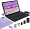 fezawio Tablet 10 Pulgadas Android 14, 20GB RAM + 128GB ROM (TF 1TB), Octa-Core, Tablet con Teclado y Raton + Seguro de ruptura de Pantalla de un año - (Morado)