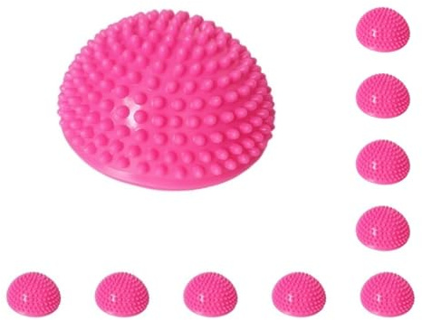 Mealoodiousmusea Balance-Pod für effektive Massage, langlebig und praktisch, sicher, halbrund, Yoga-Bälle, Sport, Balance-Pod, Rosenrot, 10 Stück