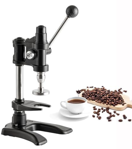 58mm Coffee Powder Pressing Machine, Stainless Steel Manual Coffee Tamper, Press Powder Evenly, Fast and Labor-Saving, for Coffee Shop and Home Use