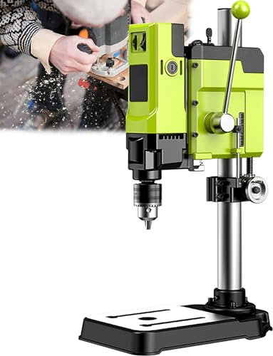 Perceuse-presse d'établi avec étau, support de perceuse électrique pour projets de bricolage à domicile et réparations d'établi