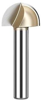 GZHXF Broca de punta redonda de carburo de tungsteno for ranurado de madera CNC, fresa de vástago de 1/2 y 1/4