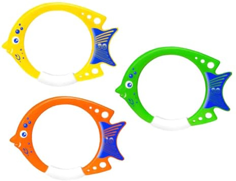kesurpae Juego de Anillos de Buceo en Piscina Anillo natación para niños Además Cualquier Piscina Infantil para una diversión sin Fin Estos Anillos Son Buen tamaño para Que Las Manos pequeñas