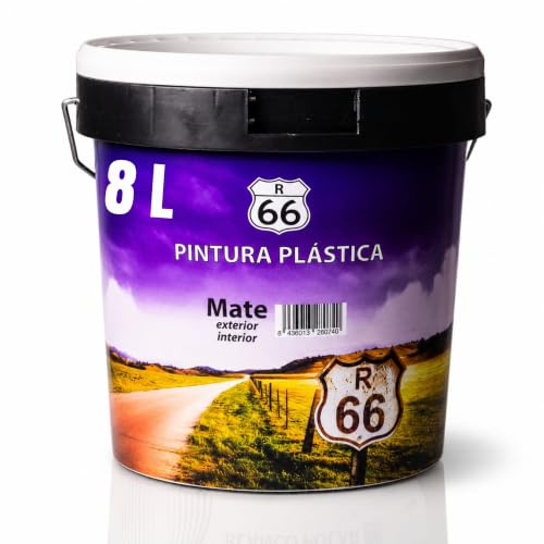 Snappy blue Pintura Plástica Interior Mate Ideal Hormigón, Cemento Alta Cubrición (8 Litros)