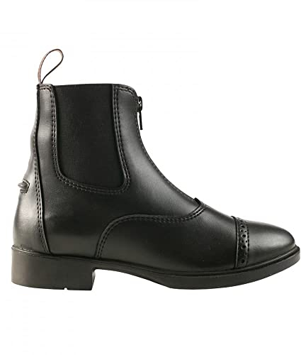 HORZE Wexford Womens' Paddock Boots, Synthetic Leather Zip Design Footwear