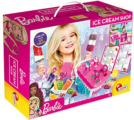 Liscianigiochi Giochi -Barbie-Máquina para Hacer helados-Juego creativo para niñas a partir de 5 años, multicolor (73184)