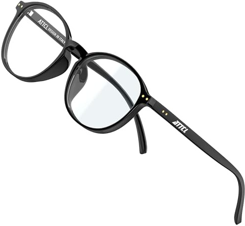 ATTCL Unisex blaulichtfilter brille computerbrille zum Blockieren von UV-Kopfschmerz [Verringerung der Augenbelastung] Gaming Brille 1133-Black