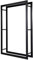 Loywe Kaminholzregal 100X25X150cm Kaminholzhalter Brennholzregal Feuerholzregal Kaminholzständer Brennholz Holzhalter aus Metall in Schwarz LW1087