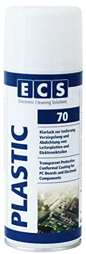 ECS 70 PLASTIC Acryllack (Korrosionsschutzlack für Leiterplatten) in 400 ml Sprühdose