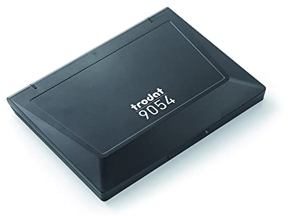 Trodat 9054 Handstempelkissen Groß, 21 x 14,8 cm, Getränkt, Farbe Schwarz, 9054Schwarz