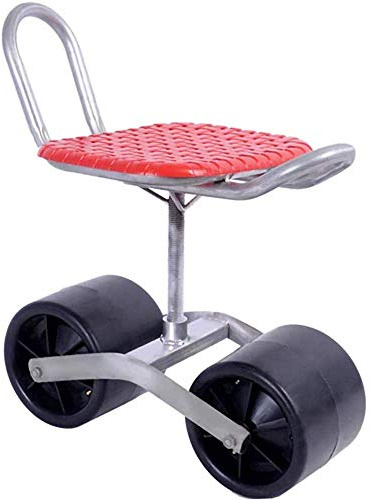 CLQ Mobiler Sammelwagen Im Gewächshaus, Gartenwagen Mit Zwei Rädern, Rutschfester 360 ° -Sitz, Höhenverstellbar, Bequem Und Atmungsaktiv Für Obst Und Gemüse