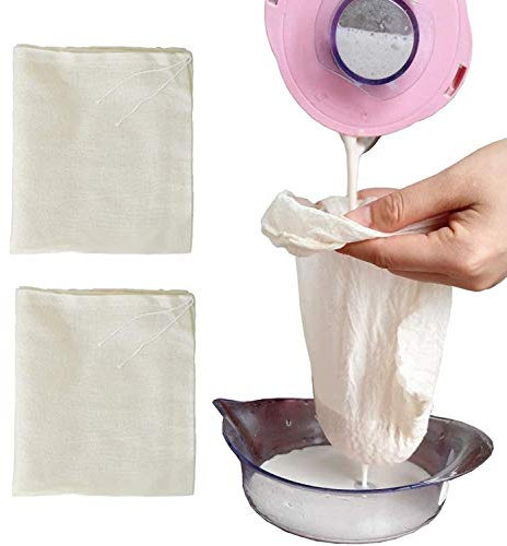 AOUXSEEM sacs en étamine pour thé chaud et lait - Réutilisables - Pour filtrer le café froid - Sacs de cuisson en maille pour la fabrication d'épices, de fromage, 30,5 x 35,6 cm
