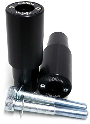 Shogun USA Made Yam YZF-R7 R7 2022 2023 2024 2025 PA2 Black No Cut Frame Sliders - 715-6619