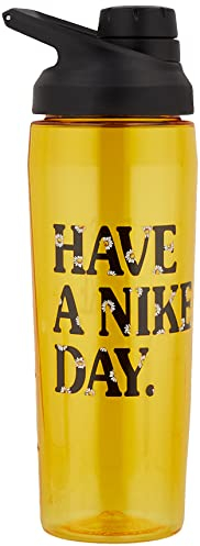 Nike Unisex - Adult Hypercharge Chug Water Bottle, Dark Sulfur/Black/Black, 709 ml