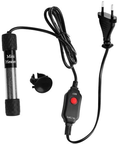 DONGKER Mini Aquarium Heizung, 25/50/100 W Digital Aquarium Heizstab, Aquariumheizer mit LED-Anzeige für Fisch Tank/Schildkröte Tank