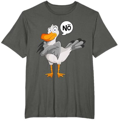 Möwe Nö Kinder Jungen Mädchen Damen Möwen T-Shirt