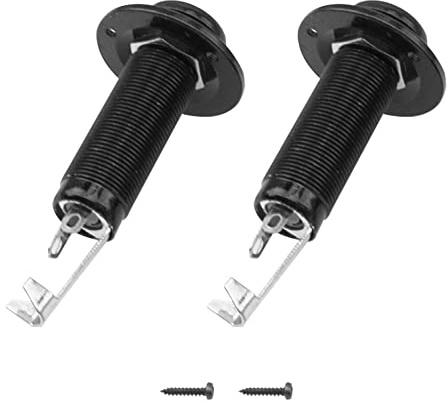 Yootones 6,35 mm E-Gitarre Bass Mono Endpin Ausgang Klinkenbuchse kompatibel mit akustischen E-Gitarren (schwarz)