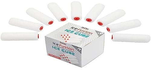 ProDec Advance 9 piece Ice Cube 4 | 9x Ice Fusion 4 inch Medium Pile Mini Paint Rollers for an Ultra-Smooth Finish Painting