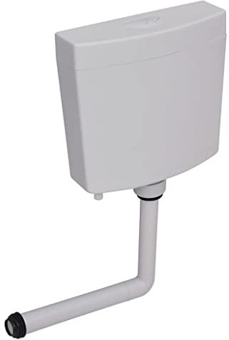 INLIFE 148008 - Cassetta di scarico dell'acqua inferiore, 3/6 l, colore: grigio, 1,98 kg