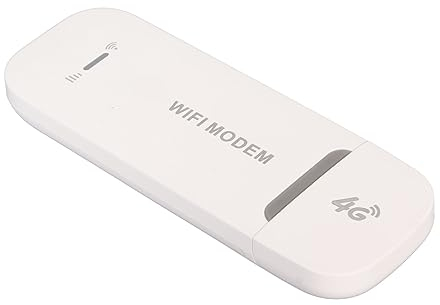 Mobiler WLAN-Hotspot, Tragbarer 4G-LTE-WLAN-Router mit SIM-Kartensteckplatz, Reise-USB-WLAN-Netzwerkmodemgerät mit 150 Mbit/s Download-Geschwindigkeit, Bis zu 15 Geräte, (Weiß)