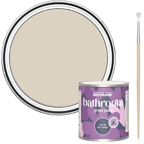 Rust-Oleum Mould-Resistant Beige Bathroom Grout Paint -Hessian 250ml