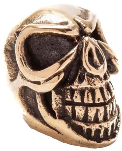 Windalf Gothic Haar & Bartschmuck FRIZO 14 mm Magier Totenkopf Bronze