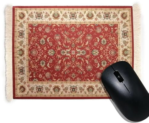 CHTME Teppich Mauspad 1 Stück Vintage-Retro-Boho-Mauspad Perser Mousepad orientalischer Teppich als Mousepad Tisch Mini Teppich Mauspad Büro Zubehör für Büro Zuhause Laptop und Computer