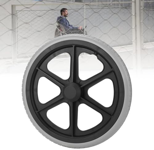 Roue de Fauteuil Roulant, Accessoires de Roue de Remplacement de Roue de Fauteuil Roulant de 14 Pouces 350x30mm 6001 Portant la Roue de Déambulateur de Trou Intérieur de 12mm