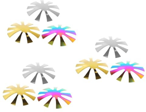 Ipetboom 9stücke Nagelkunst Schablonen Für French Nails Maniküre Werkzeuge Für Nageldesign Regenbogen Und Farben Einfach Zu Reinigen Verwenden