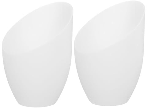 Paralume di Cavallo Ferro 2 Bianco Plastica Pezzi | Ricambio Elegante per Lampade, Protegge Dalla Polvere, Installazione Semplice, per Sala da Pranzo e Casa
