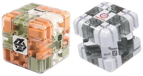3D Labyrinth Würfel, 3D Maze Puzzle Cube Fidget Toys, 2 Stück Kugel Labyrinth Spiel, Kugellabyrinth Zauberwürfel Stressabbau Spielzeug, Lernspielzeug Geschenk Für Kinder Erwachsene