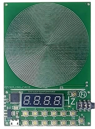 QUEENYARD Generatore di onde regolabili di frequenza di anti-interferenza 7.83Hz con chip ad alta precisione e spine oscillatore a cristallo e dispositivo delle onde del gioco