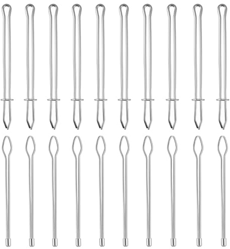Elegaperma 20 Pcs Drawstring Threader Tool,Bodkin Size: 3.2,2.7 | Needle Threaders,Hoodie String Threader,Easy Quick Insert Threaders Tool with Open and Closed End for Sweatpant Hoodies