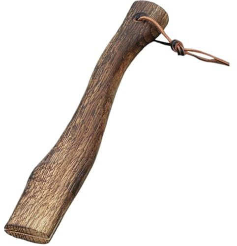 Manche de hache en bois de hêtre 13 pouces, remplacement manche hache avec cale, hachette texturée lisse avec boucle, poignées courtes résistantes aux chocs pour la coupe du bois chauffag